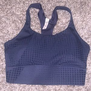 Blue Under Armour sports bra
